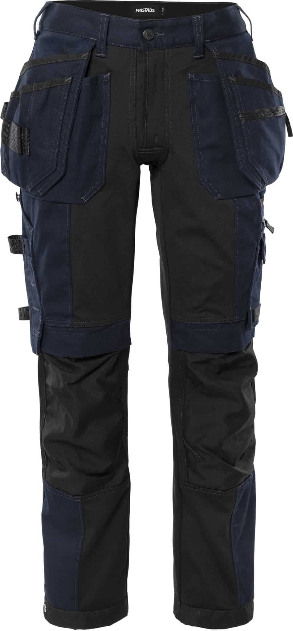 Handwerker Stretch-Hose Damen 2533 GCYD von Fristads in Dunkel Marineblau, Vorderansicht Handwerker Stretch-Hose Damen 2533 GCYD