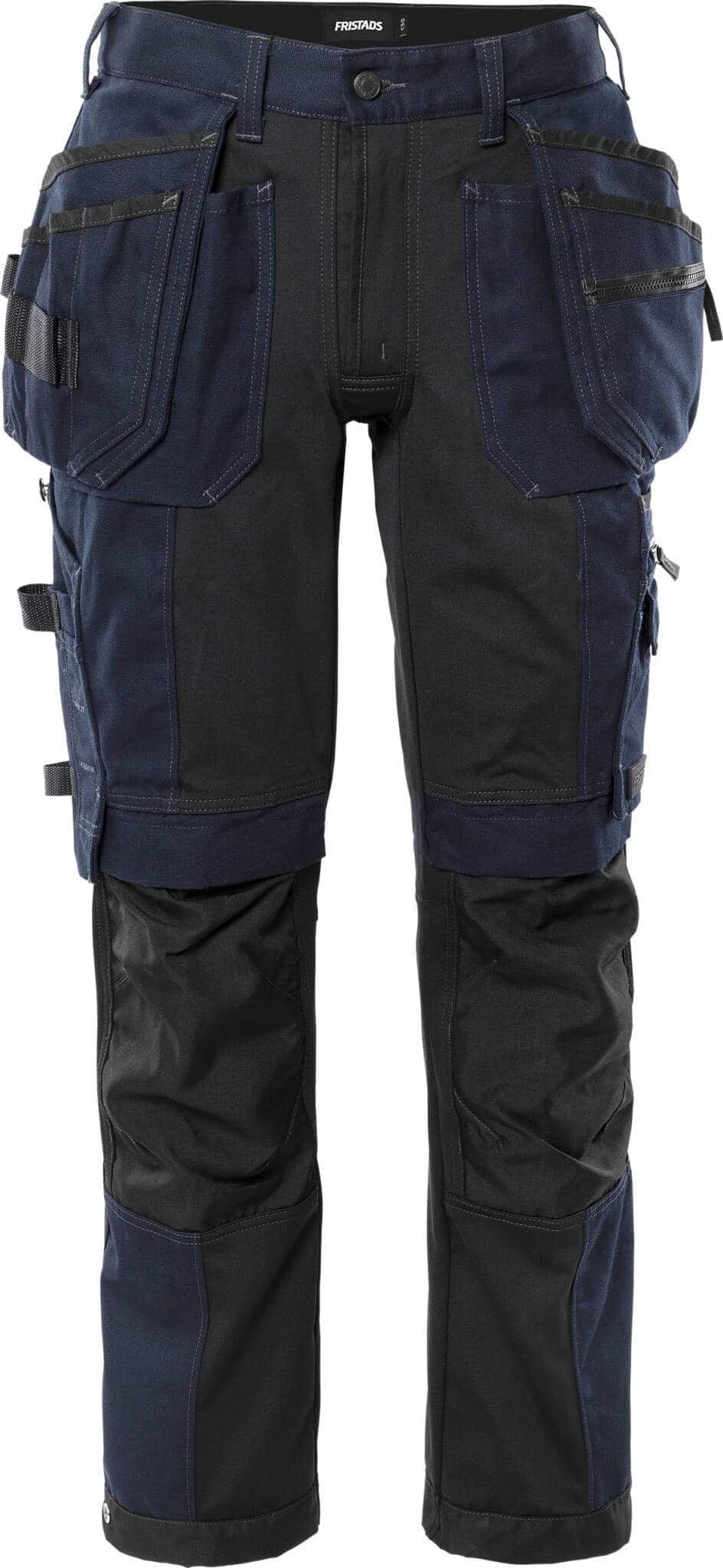 Handwerker Stretch-Hose Green 2530 GCYD von Fristads in Dunkel Marineblau, Vorderansicht Handwerker Stretch-Hose Green 2530 GCYD