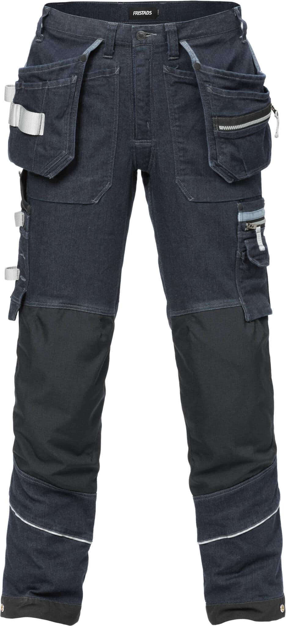 Handwerker Stretch-Jeans 2131 DCS von Fristads in Indigoblau, Vorderansicht Handwerker Stretch-Jeans 2131 DCS