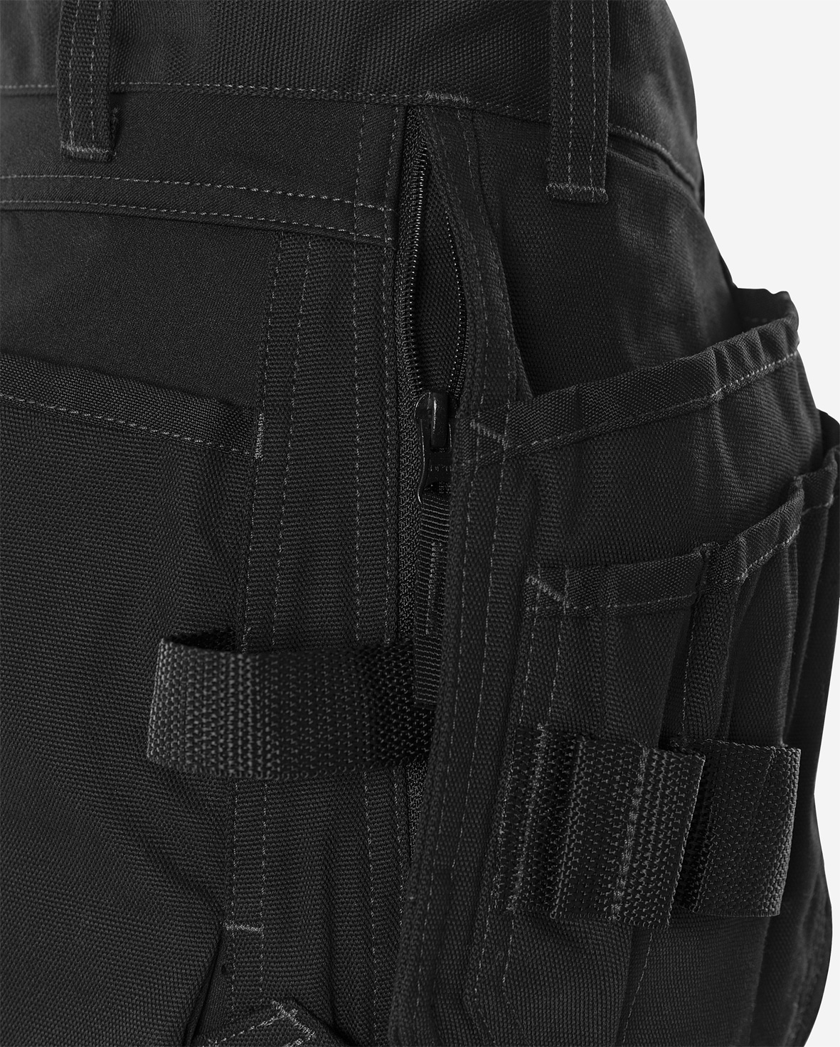 Handwerker Stretch-Shorts Damen 2527 GCYD Handwerker Stretch-Shorts Damen 2527 GCYD von Fristads, Detail Hängetasche mit Werkzeugschlaufen