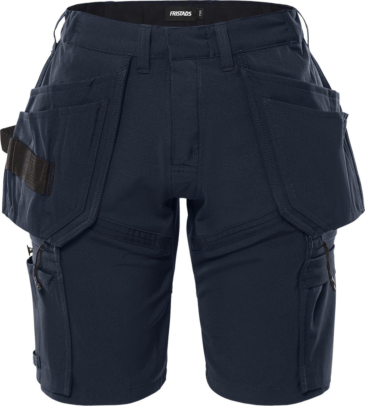 Handwerker Stretch-Shorts Damen 2601 GLWS von Fristads in Dunkel Marineblau, Vorderansicht Handwerker Stretch-Shorts Damen 2601 GLWS