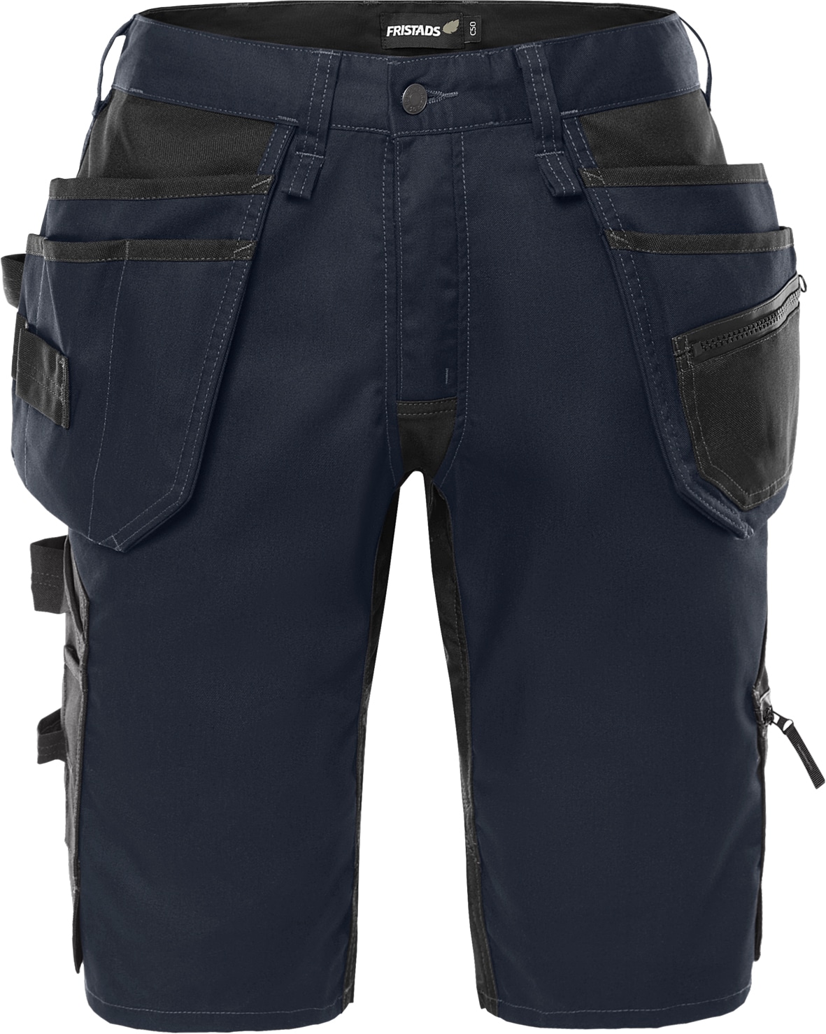Handwerker Stretch-Shorts Damen 2904 GWM von Fristads in Dunkel Marineblau, Vorderansicht Handwerker Stretch-Shorts Damen 2904 GWM