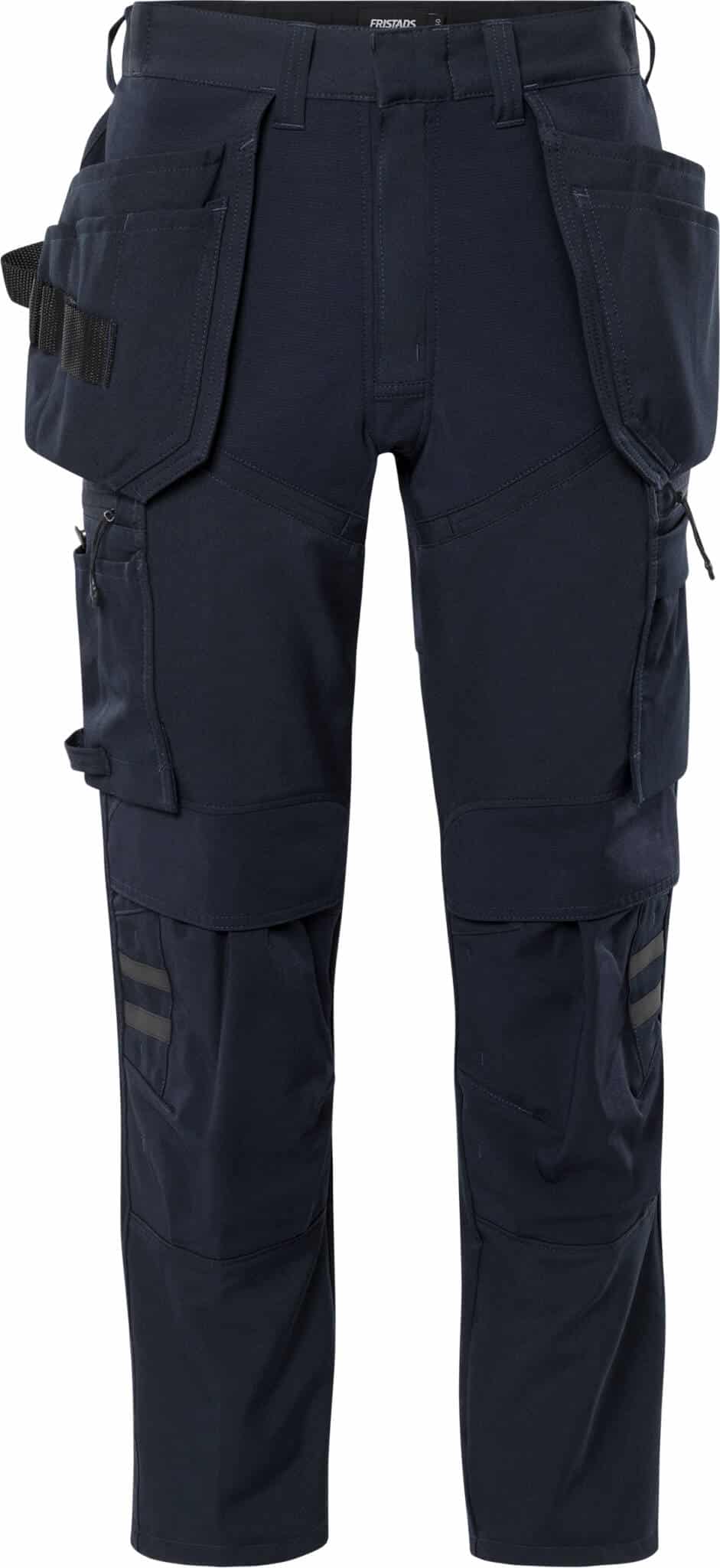 Handwerker-Stretchhose 2596 LWS von Fristads in Dunkel Marineblau, Vorderansicht Handwerker-Stretchhose 2596 LWS