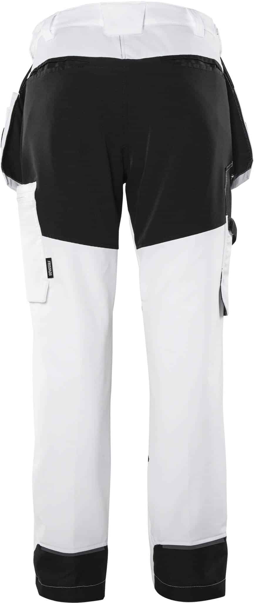 Handwerker-Stretchhose 2760 GLWS Handwerker-Stretchhose 2760 GLWS von Fristads in Weiß/Schwarz, Rückansicht
