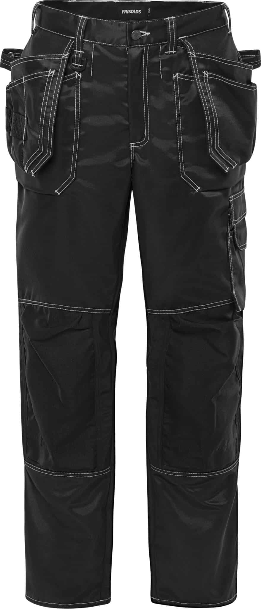 Handwerkerhose 255K AD von Fristads in Schwarz, Vorderansicht Handwerkerhose 255K AD
