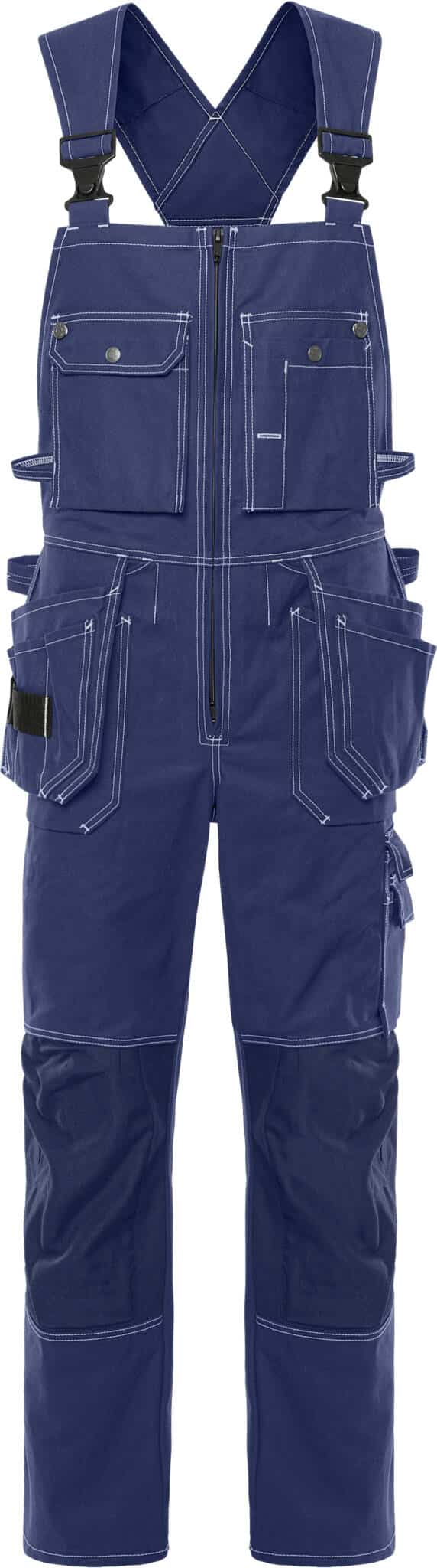 Handwerkerlatzhose 51 FAS von Fristads in Blau, Vorderansicht Handwerkerlatzhose 51 FAS