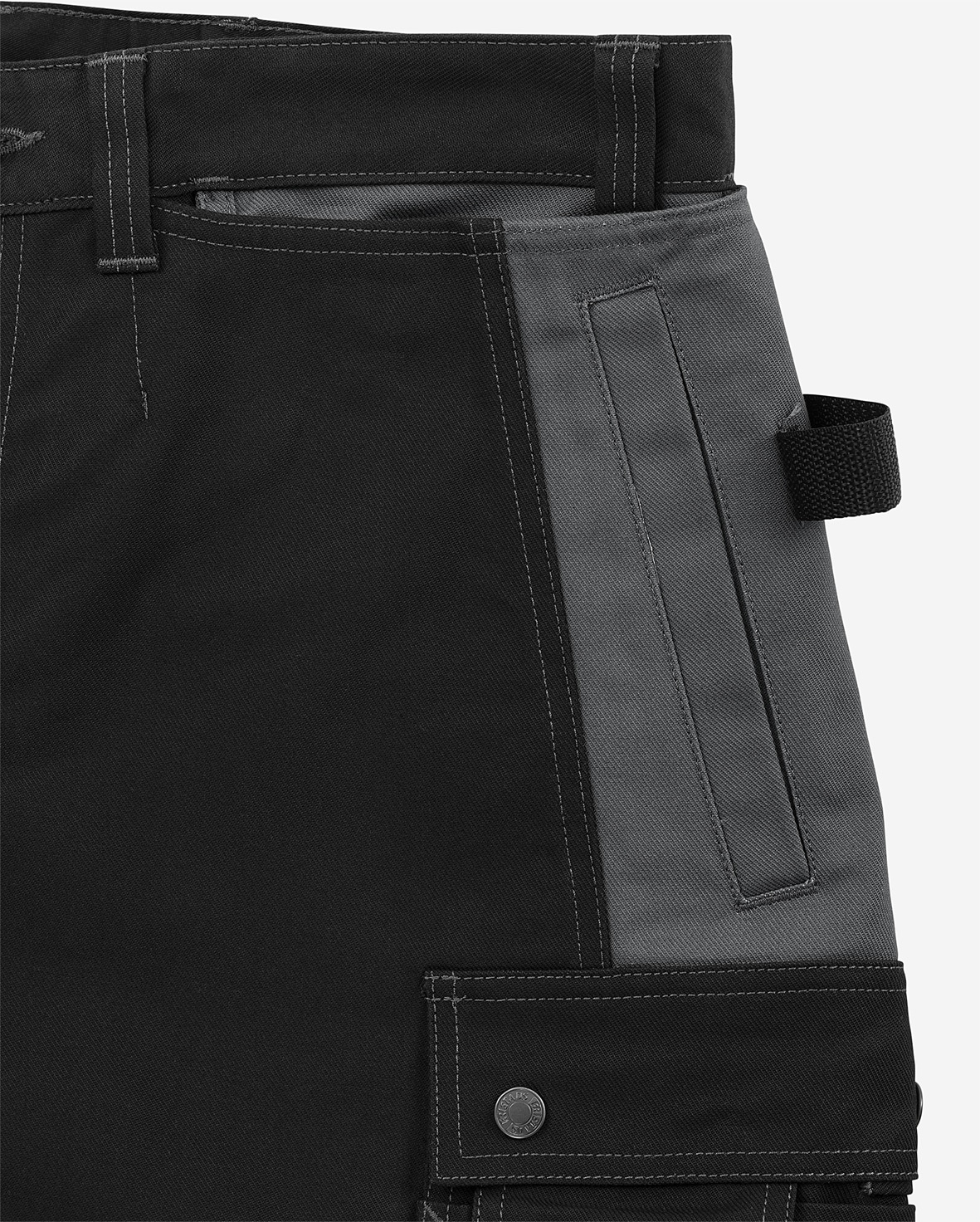 Handwerkershorts 201 FAS Handwerkershorts 201 FAS von Fristads, Detail Seitentasche und Hammerschlaufe
