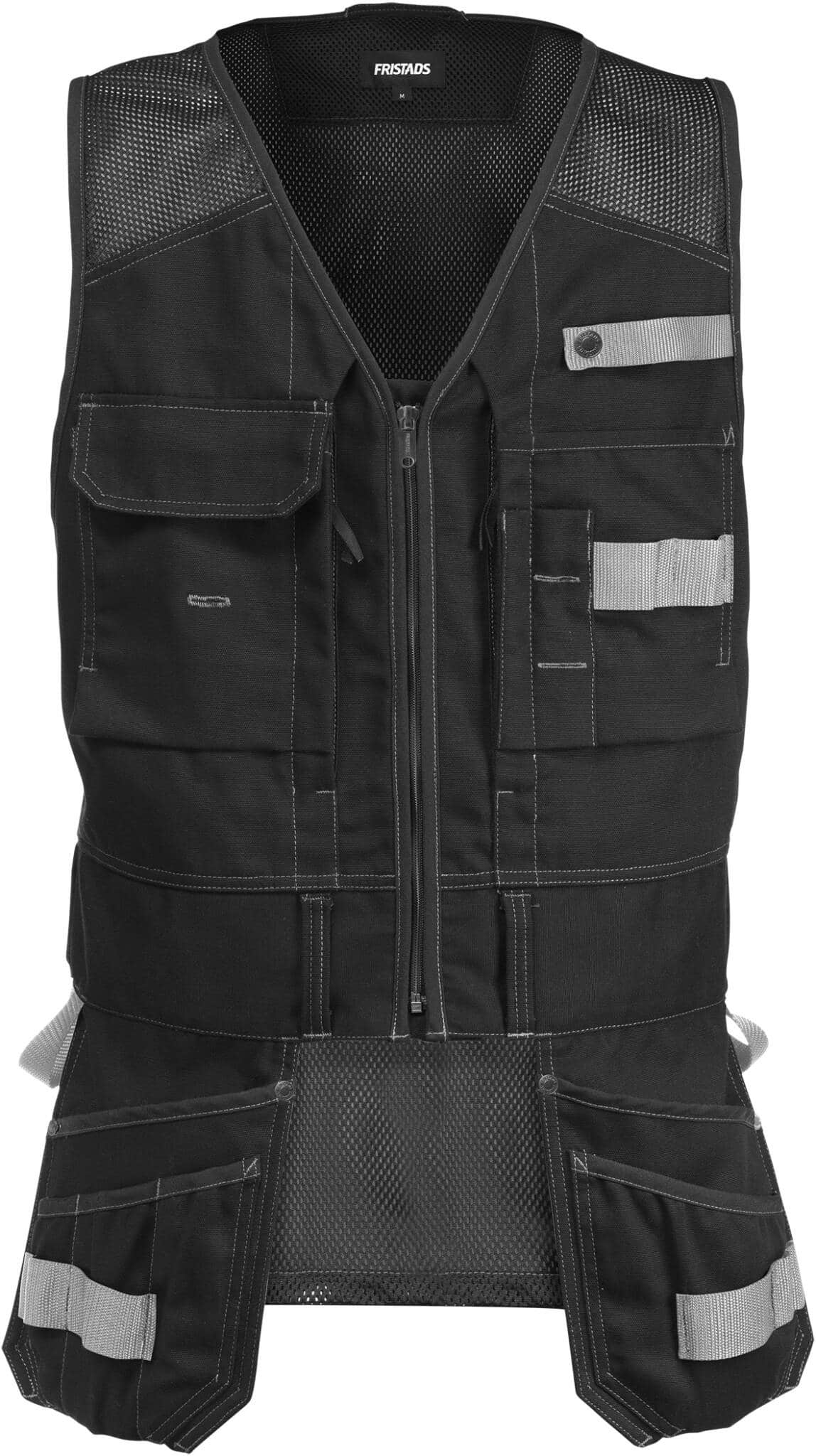 Handwerkerweste 5905 GCYD von Fristads in Schwarz, Vorderansicht Handwerkerweste 5905 GCYD