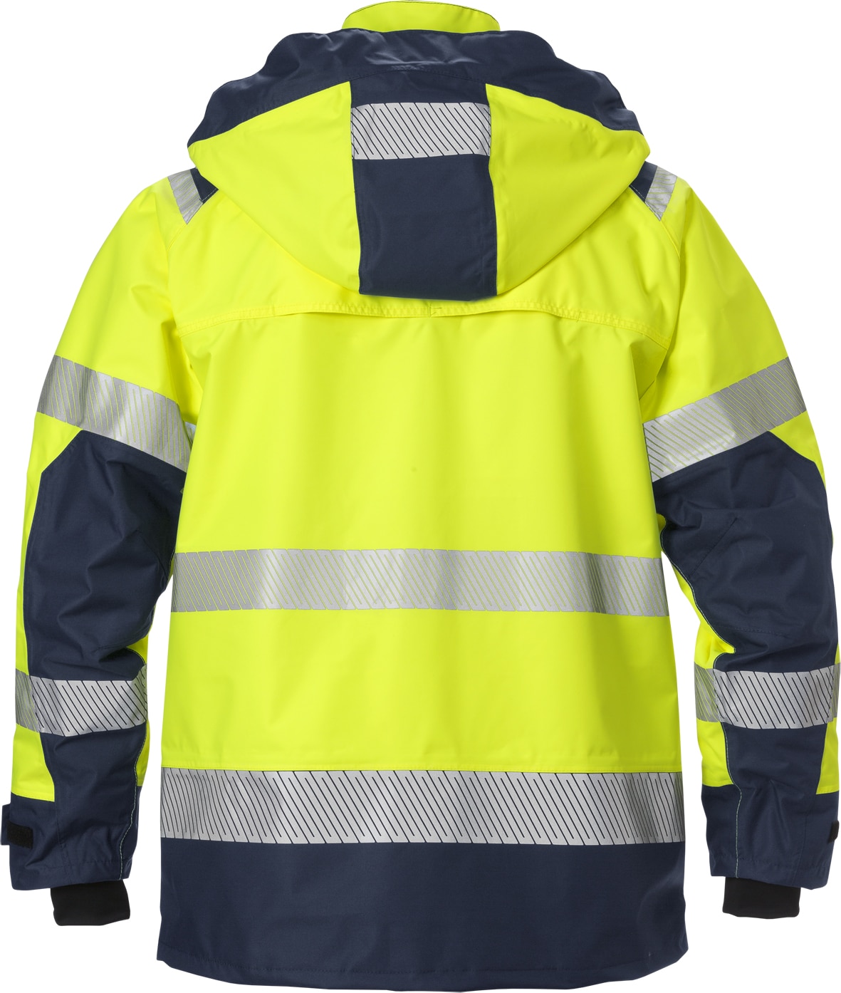 High Vis Airtech® Außenjacke Kl. 3 4515 GTT High Vis Airtech® Außenjacke Kl. 3 4515 GTT von Fristads in Warnschutz-Gelb/Marine, Rückansicht