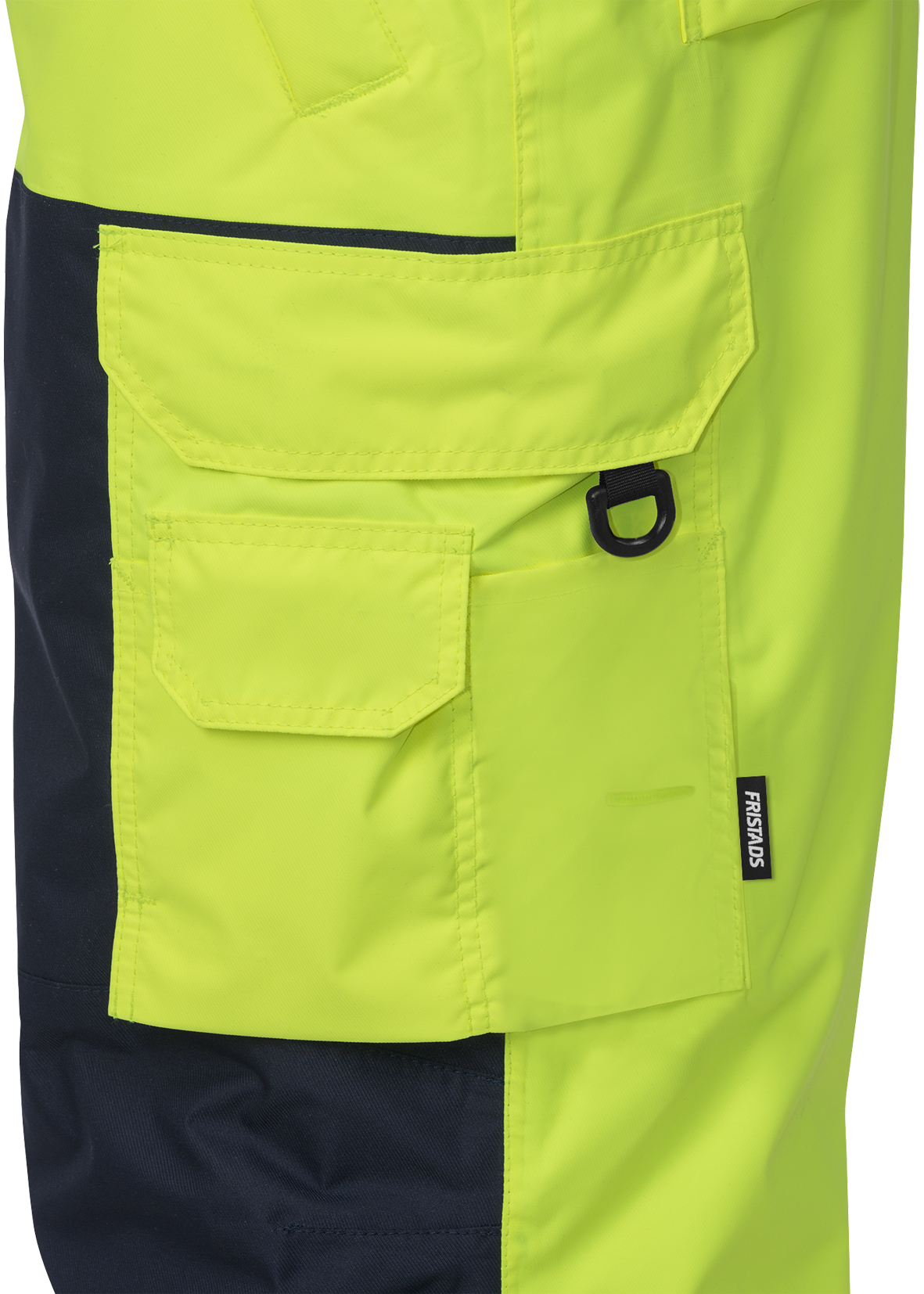 High Vis Airtech® Winterhose Kl. 2 2035 GTT High Vis Airtech® Winterhose Kl. 2 2035 GTT von Fristads, Detail Beintasche mit Patte und D-Ring