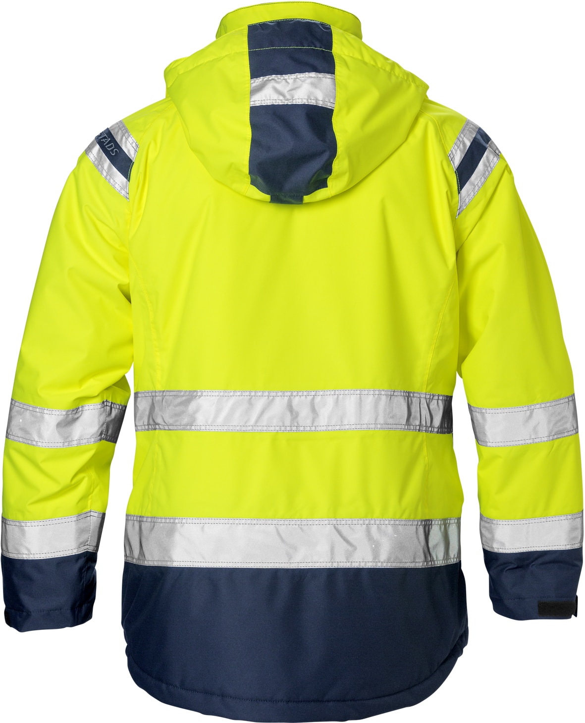 High Vis Airtech® Winterjacke Damen Kl. 3 4037 GTT High Vis Airtech® Winterjacke Damen Kl. 3 4037 GTT von Fristads in Warnschutz-Gelb/Marine, Rückansicht
