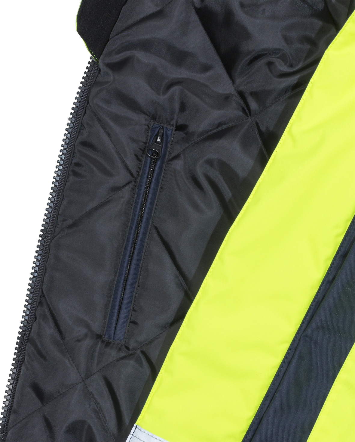 High Vis Airtech® Winterjacke Kl. 3 4035 GTT High Vis Airtech® Winterjacke Kl. 3 4035 GTT von Fristads, Detail Innentasche mit Reißverschluss