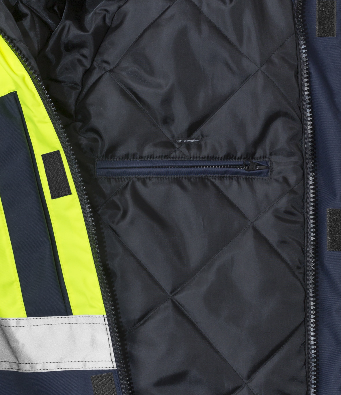 High Vis Airtech® Winterjacke Kl. 3 4035 GTT High Vis Airtech® Winterjacke Kl. 3 4035 GTT von Fristads, Detail Steppfutter mit Reißverschluss