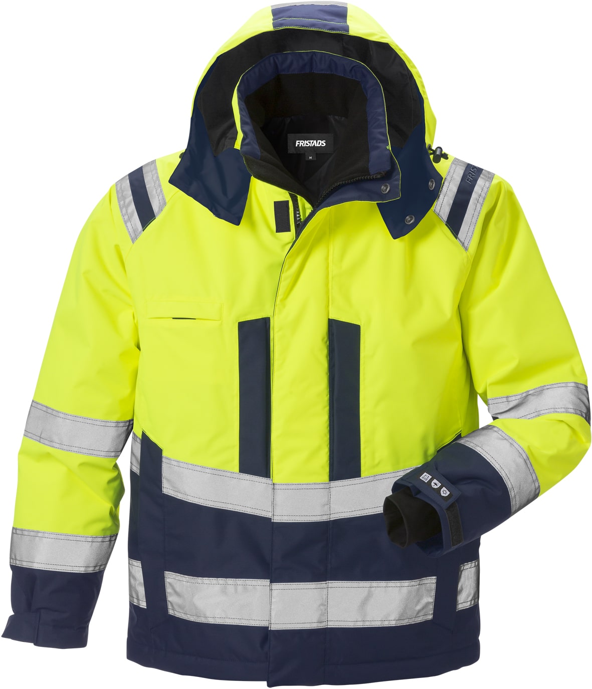 High Vis Airtech® Winterjacke Kl. 3 4035 GTT High Vis Airtech® Winterjacke Kl. 3 4035 GTT von Fristads in Warnschutz-Gelb/Marine, Vorderansicht