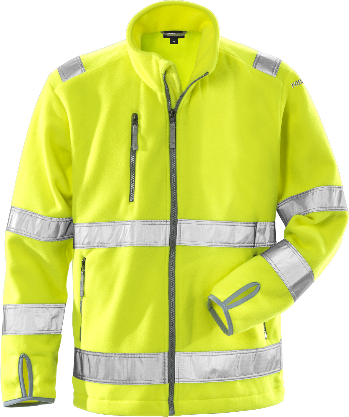 High Vis Fleecejacke Kl. 3 4400 FE High Vis Fleecejacke Kl. 3 4400 FE von Fristads in Warnschutz-Gelb, Vorderansicht
