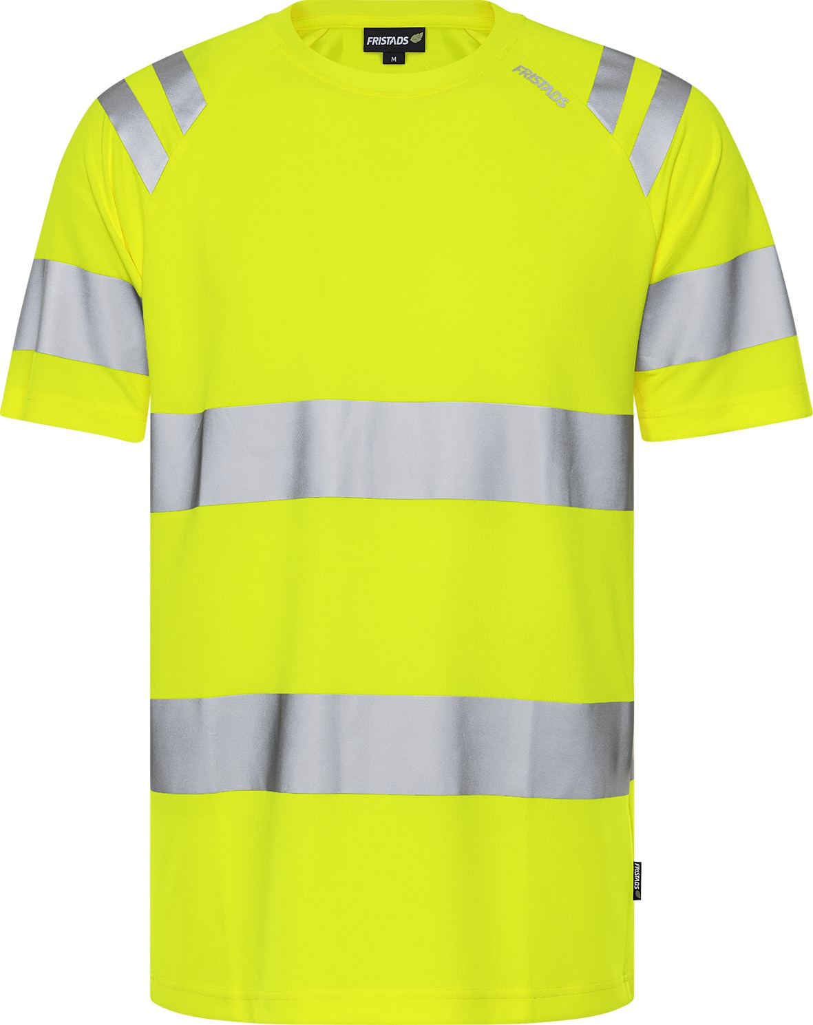 High Vis Green Funktions-T-Shirt Kl. 3 7860 GPST von Fristads in Warnschutz-Gelb, Vorderansicht High Vis Green Funktions-T-Shirt Kl. 3 7860 GPST