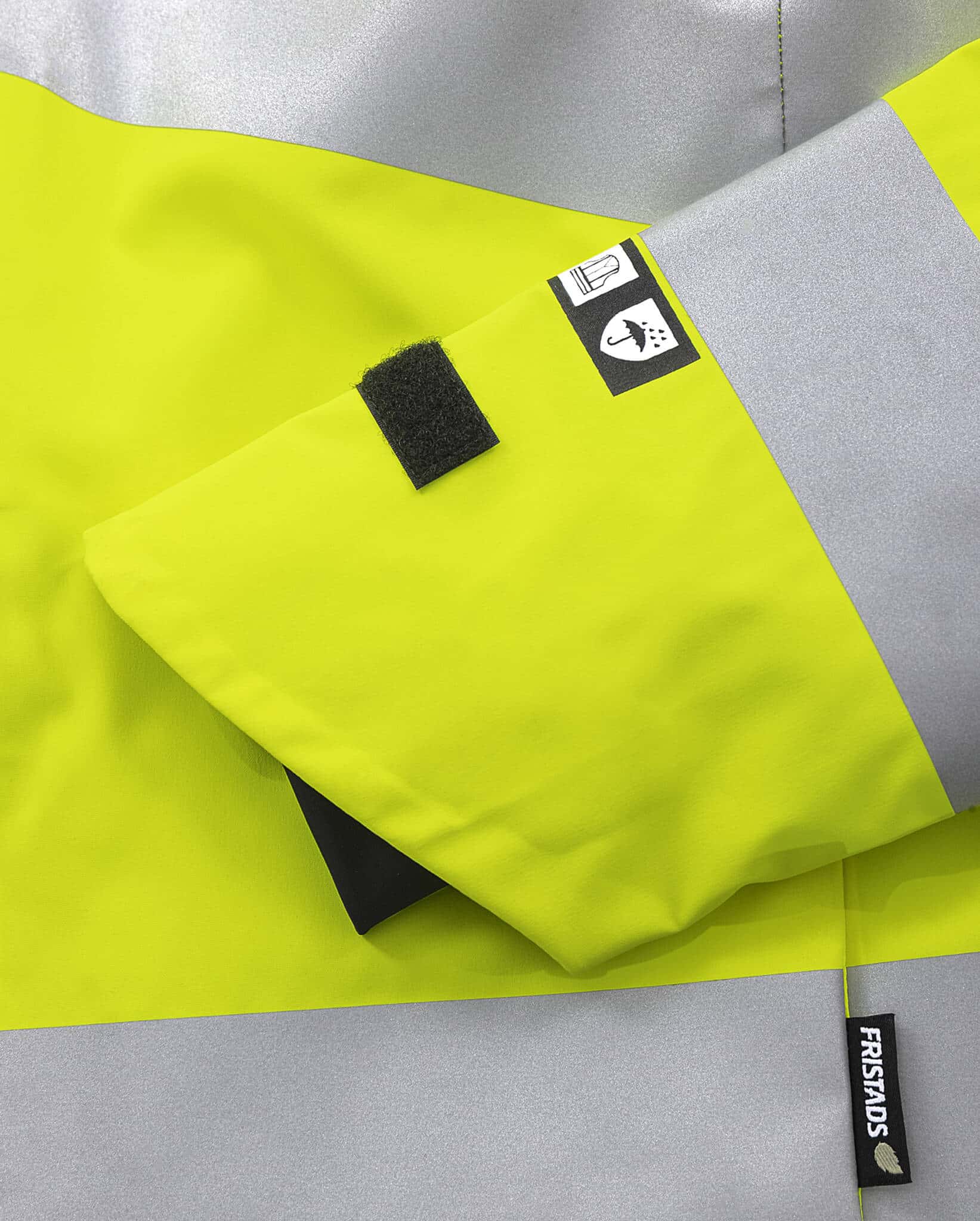 High Vis Green Funktionsjacke Damen Kl. 3 4681 GLPS High Vis Green Funktionsjacke Damen Kl. 3 4681 GLPS von Fristads, Detail verstellbarer Ärmelabschluss