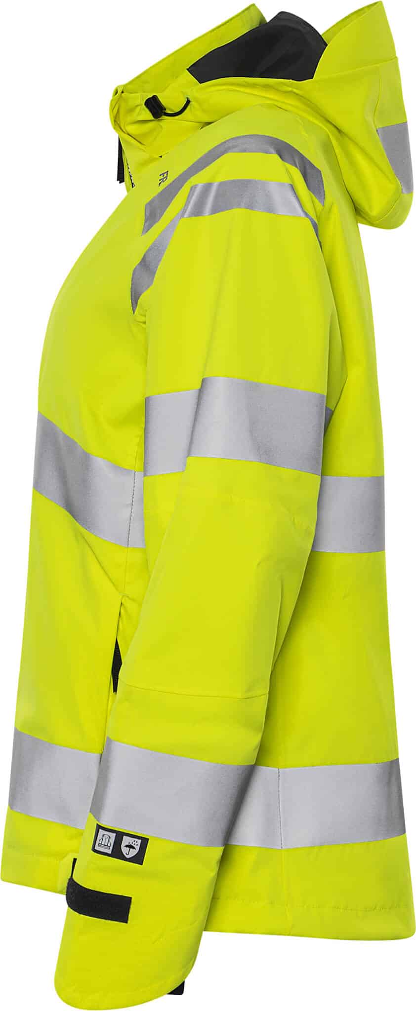 High Vis Green Funktionsjacke Damen Kl. 3 4681 GLPS High Vis Green Funktionsjacke Damen Kl. 3 4681 GLPS von Fristads in Warnschutz-Gelb, Seitenansicht