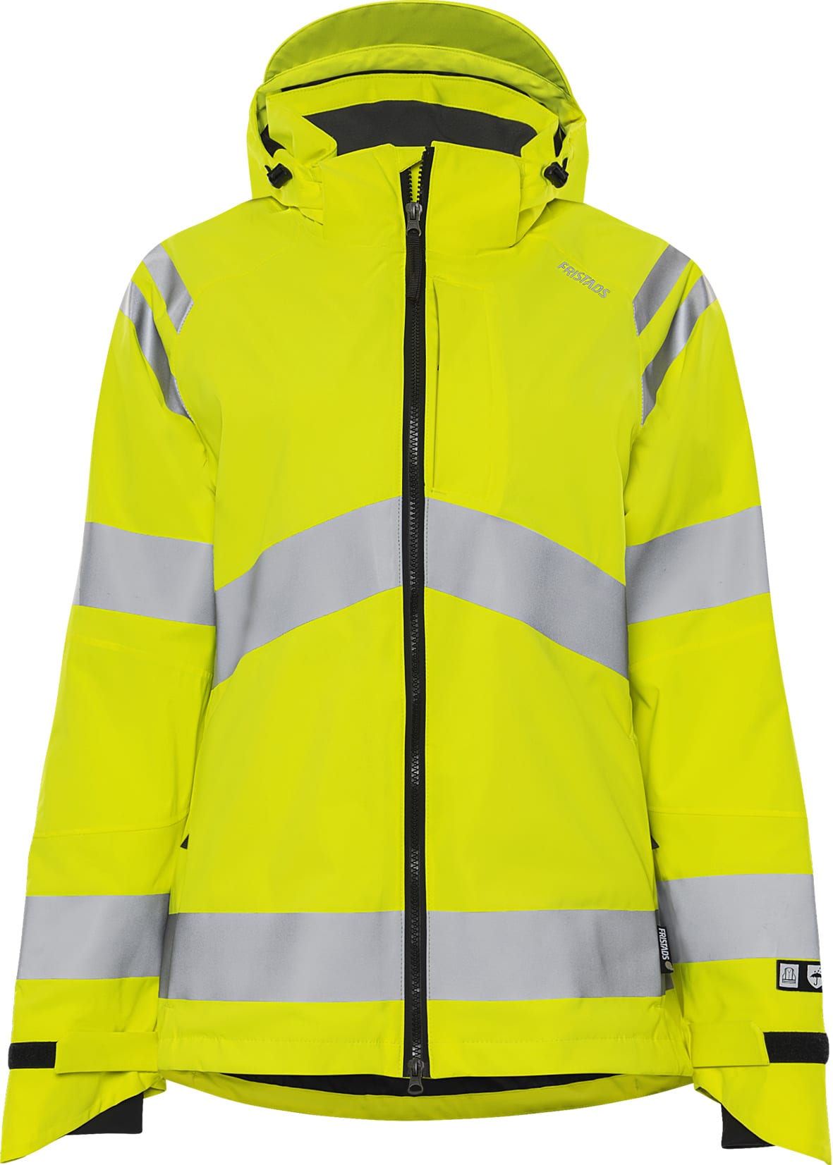 High Vis Green Funktionsjacke Damen Kl. 3 4681 GLPS von Fristads in Warnschutz-Gelb, Vorderansicht High Vis Green Funktionsjacke Damen Kl. 3 4681 GLPS