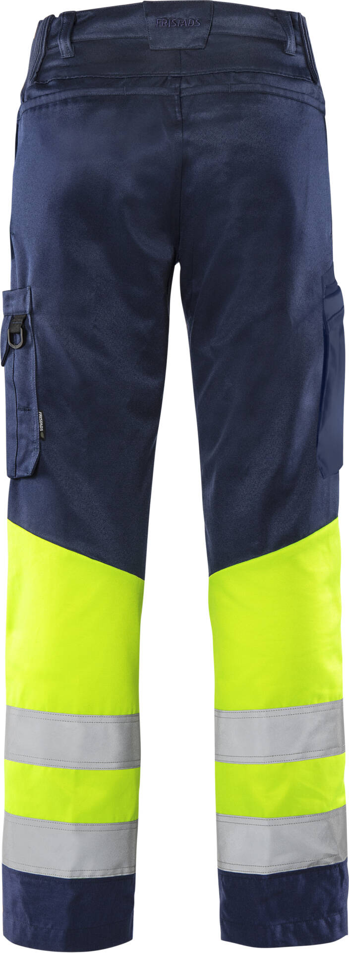 High Vis Green Hose Kl. 1 2668 GPLU High Vis Green Hose Kl. 1 2668 GPLU von Fristads in Warnschutz-Gelb/Marine, Rückansicht