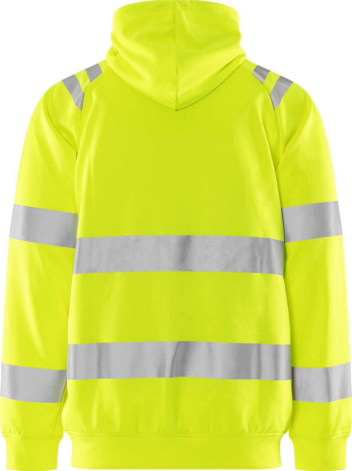 High Vis Green Kapuzen-Sweatjacke Kl. 3 7865 GPSW High Vis Green Kapuzen-Sweatjacke Kl. 3 7865 GPSW von Fristads in Warnschutz-Gelb, Rückansicht