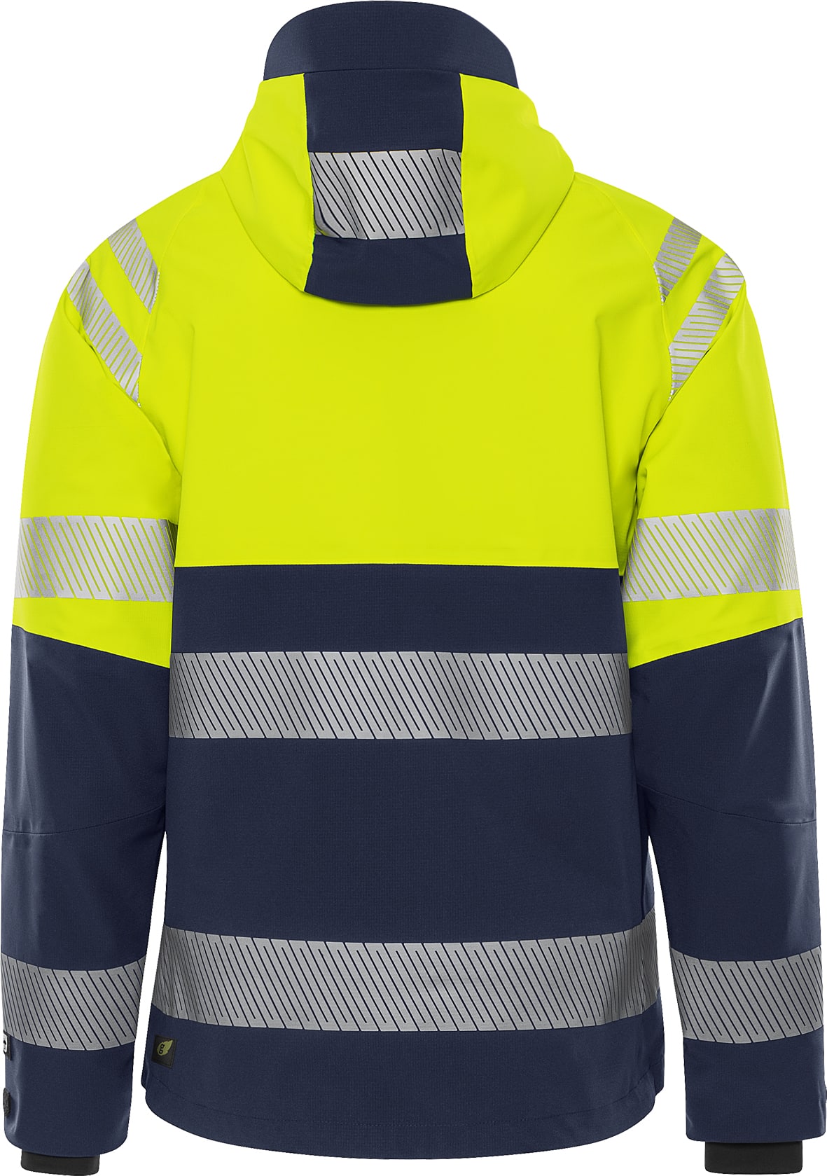 High Vis Green Stretch-Funktionsjacke Kl. 1 4690 GLS High Vis Green Stretch-Funktionsjacke Kl. 1 4690 GLS von Fristads in Warnschutz-Gelb/Marine, Rückansicht