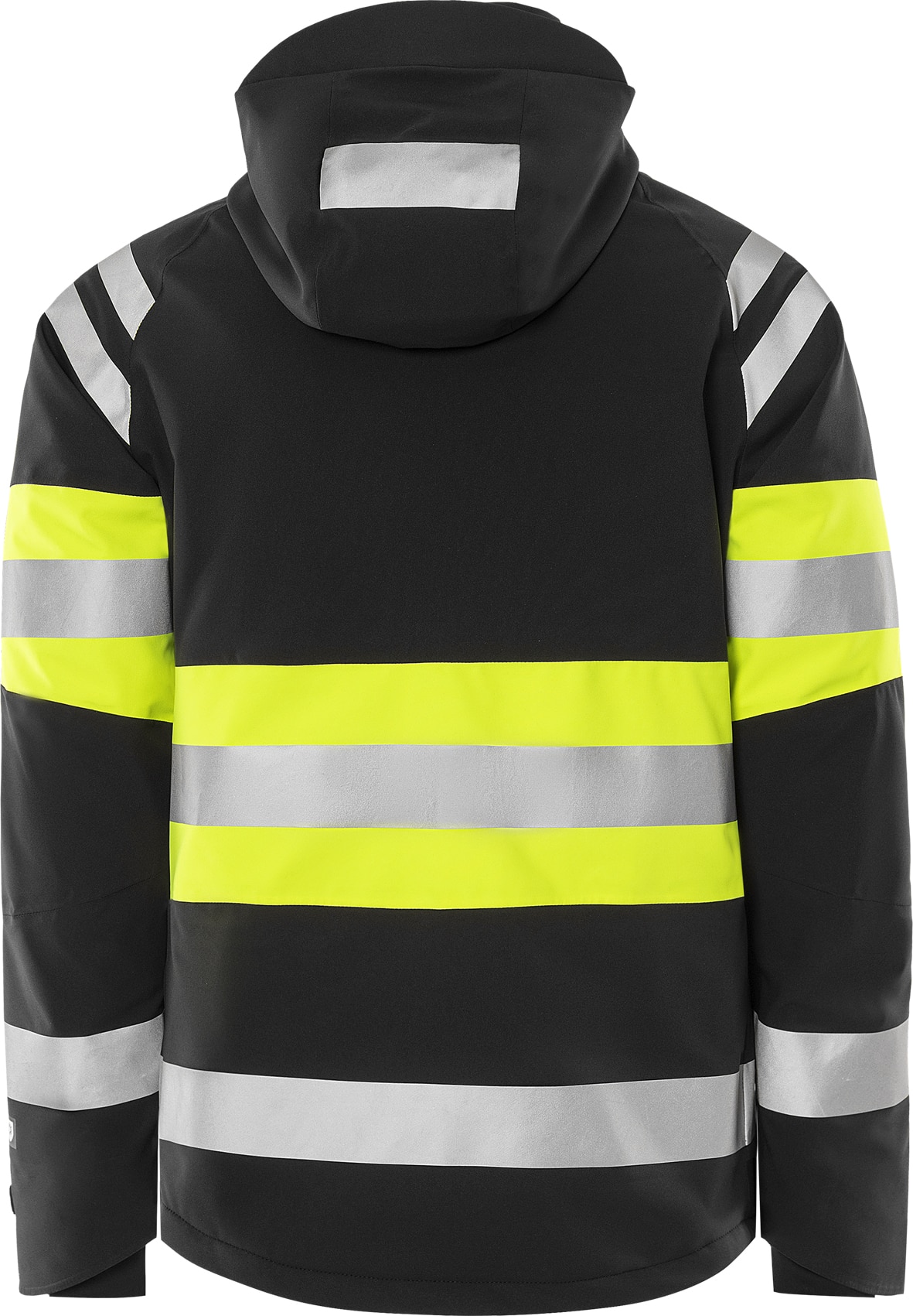 High Vis Green Stretch-Winterjacke Kl. 1 4685 GLPS High Vis Green Stretch-Winterjacke Kl. 1 4685 GLPS von Fristads in Warnschutz-Gelb/Schwarz, Rückansicht