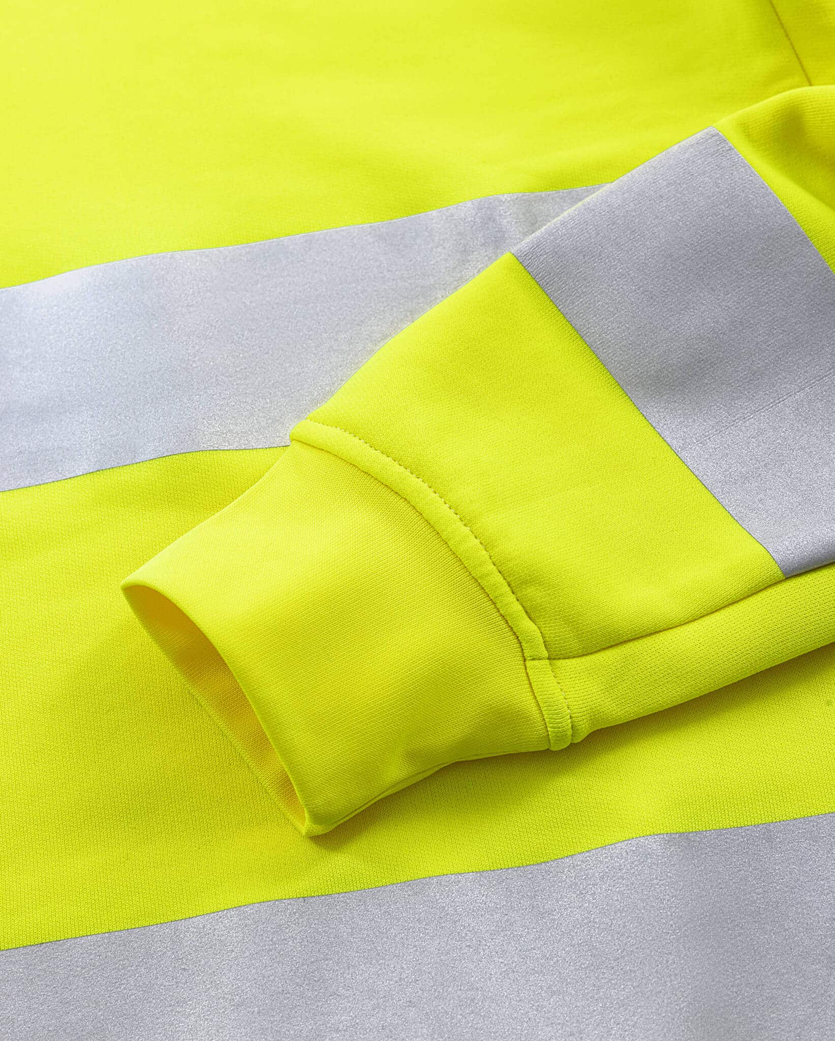 High Vis Green Sweatshirt Kl. 3 7862 GPSW High Vis Green Sweatshirt Kl. 3 7862 GPSW von Fristads, Detail Rippbündchen am Ärmel
