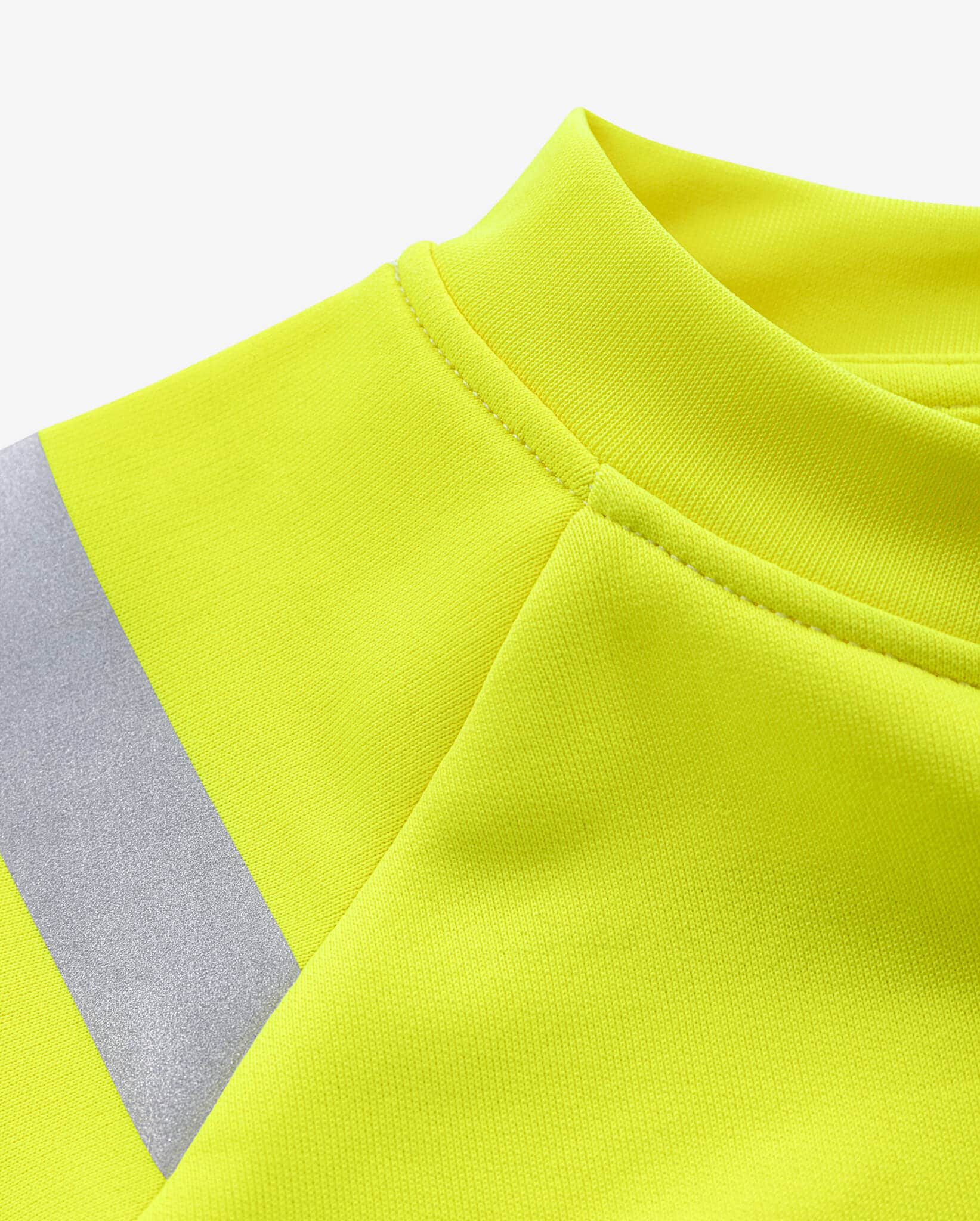 High Vis Green Sweatshirt Kl. 3 7862 GPSW High Vis Green Sweatshirt Kl. 3 7862 GPSW von Fristads, Detail Rippstrick am Halsausschnitt