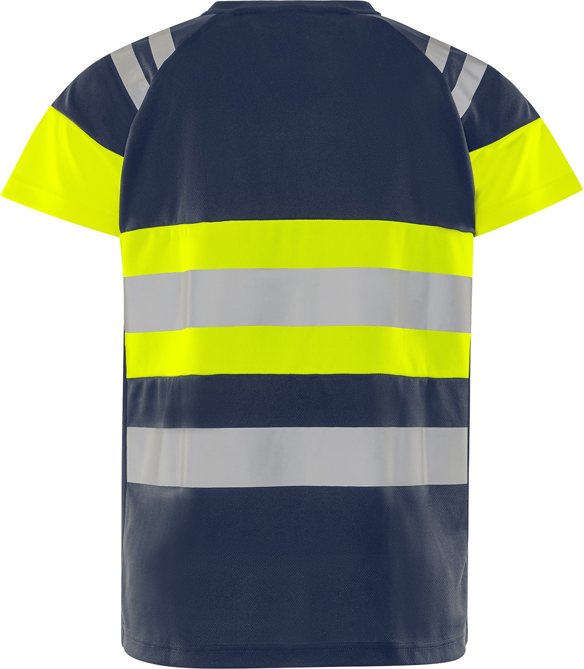 High Vis Green T-Shirt Kl. 1 7880 GPST High Vis Green T-Shirt Kl. 1 7880 GPST von Fristads in Warnschutz-Gelb/Marine, Rückansicht