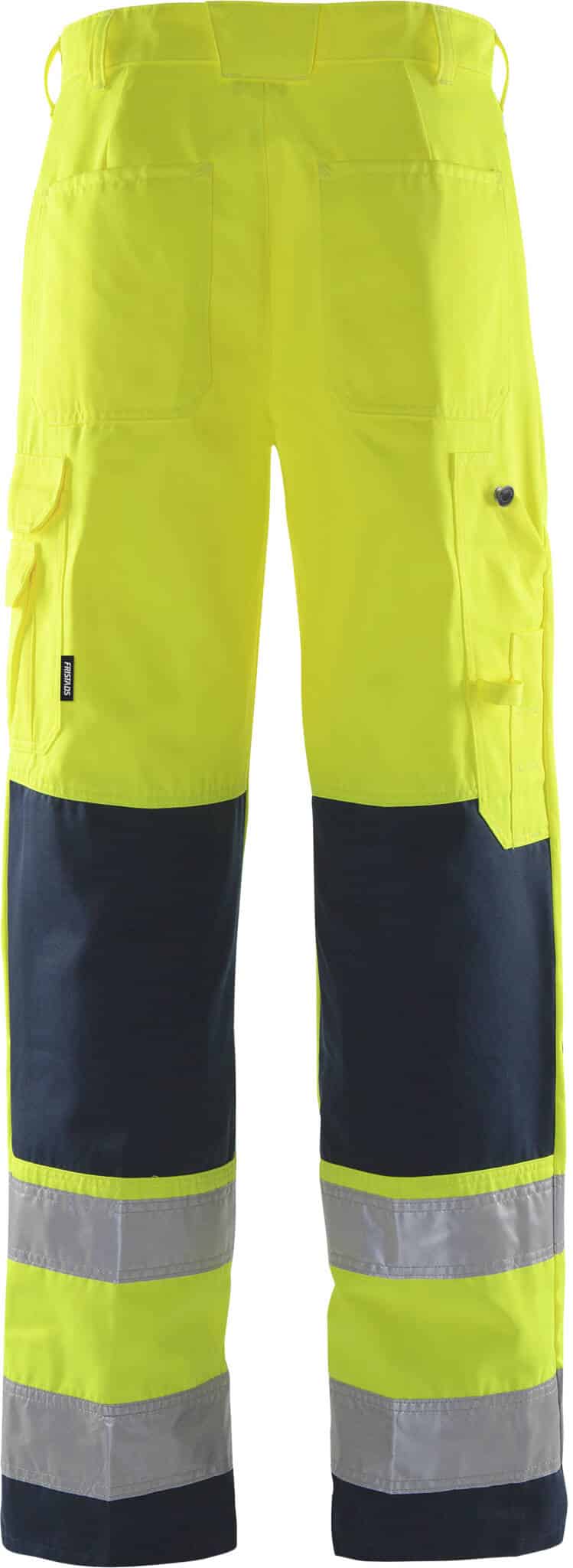 High Vis Hose Kl. 2 2001 TH High Vis Hose Kl. 2 2001 TH von Fristads in Warnschutz-Gelb/Marine, Rückansicht