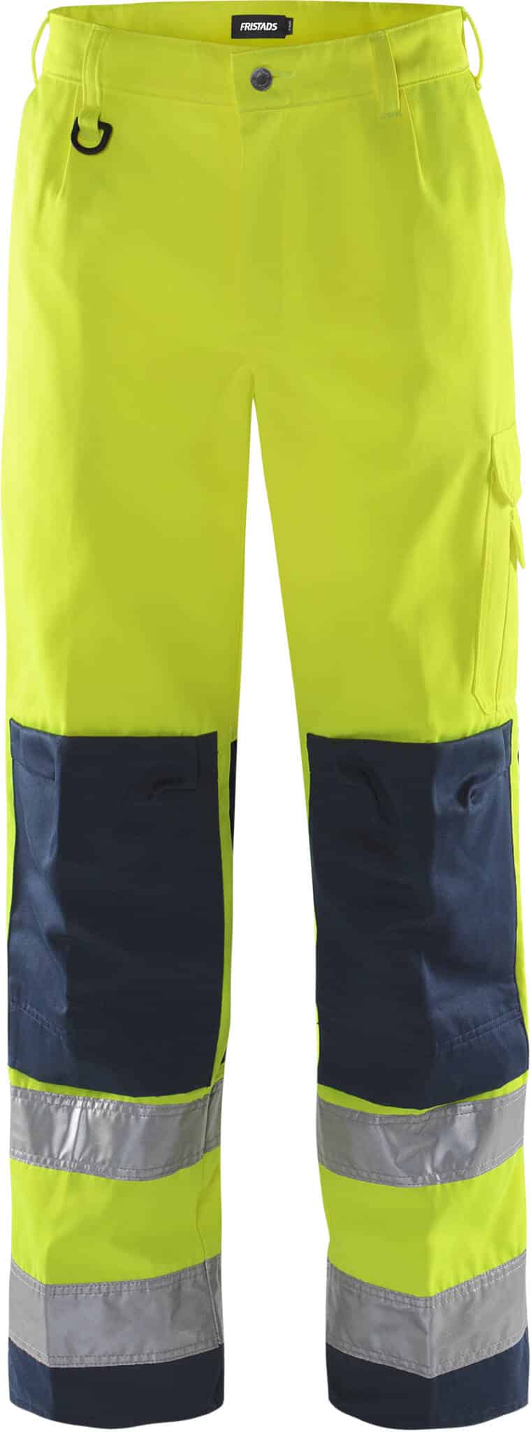 High Vis Hose Kl. 2 2001 TH von Fristads in Warnschutz-Gelb/Marine, Vorderansicht High Vis Hose Kl. 2 2001 TH