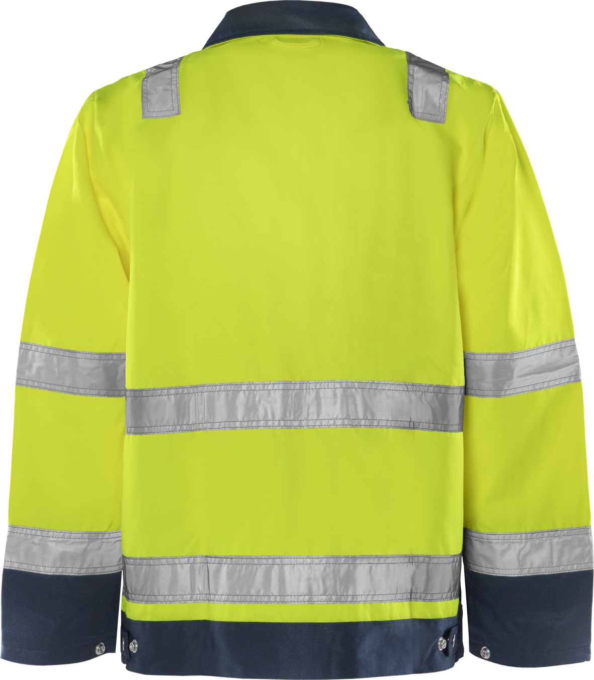 High Vis Jacke Kl. 3 4797 TH High Vis Jacke Kl. 3 4797 TH von Fristads in Warnschutz-Gelb/Marine, Rückansicht