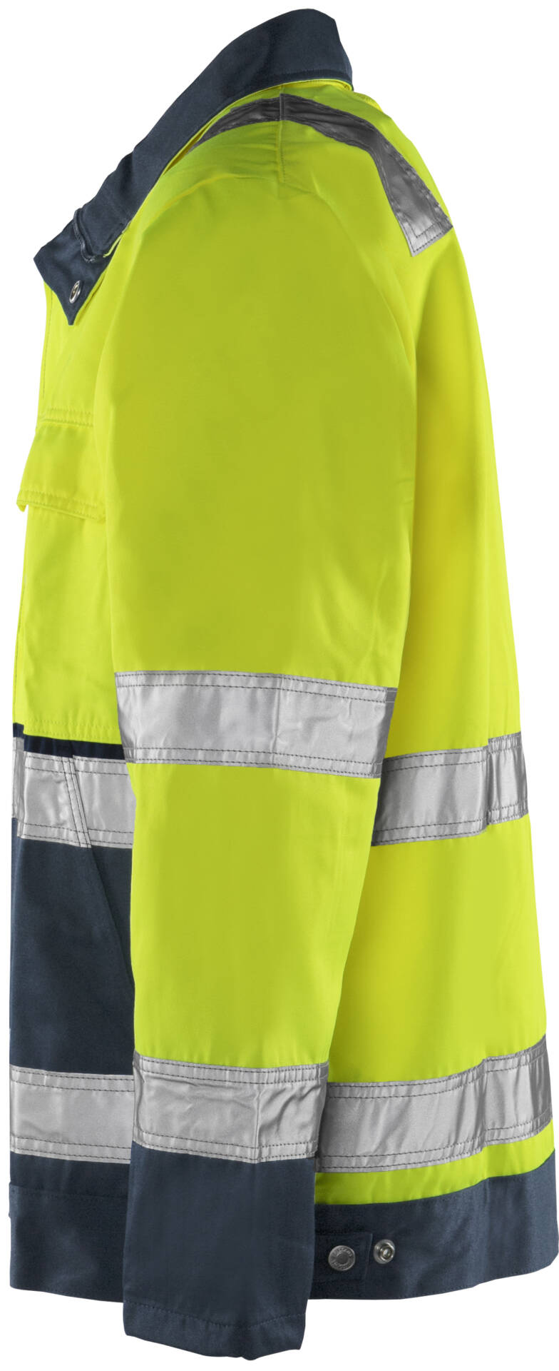 High Vis Jacke Kl. 3 4797 TH High Vis Jacke Kl. 3 4797 TH von Fristads in Warnschutz-Gelb/Marine, Seitenansicht