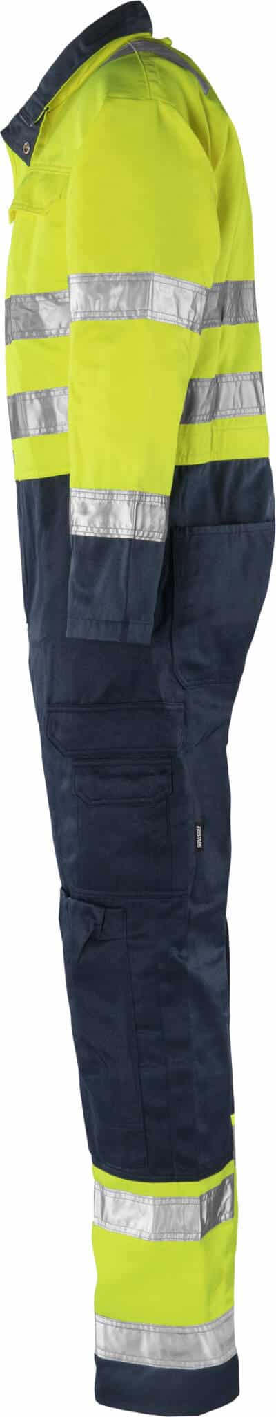 High Vis Overall Kl. 3 8601 TH High Vis Overall Kl. 3 8601 TH von Fristads in Warnschutz-Gelb/Marine, Seitenansicht
