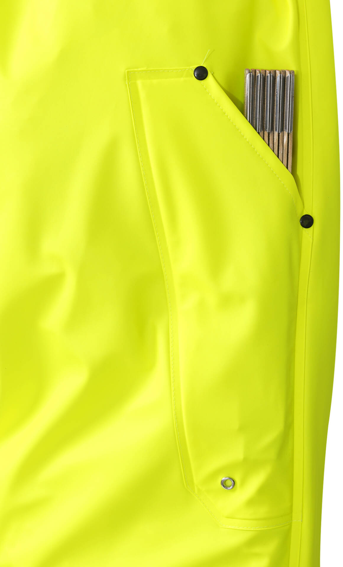 High Vis Regenhose Kl. 2 2625 RS High Vis Regenhose Kl. 2 2625 RS von Fristads, Detail Zollstocktasche