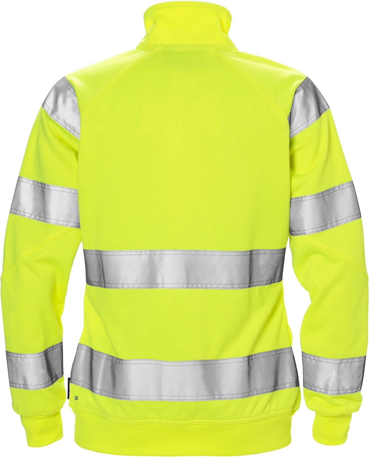 High Vis Sweatjacke Damen Kl. 3 7427 SHV High Vis Sweatjacke Damen Kl. 3 7427 SHV von Fristads in Warnschutz-Gelb, Rückansicht