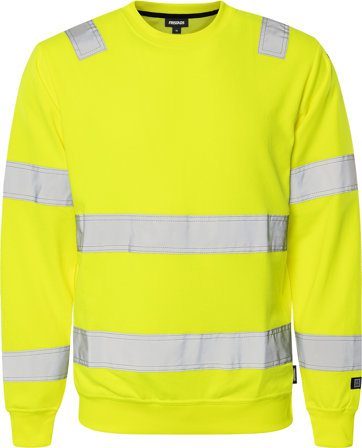 High Vis Sweatshirt Kl. 3 7446 SHV von Fristads in Warnschutz-Gelb, Vorderansicht High Vis Sweatshirt Kl. 3 7446 SHV