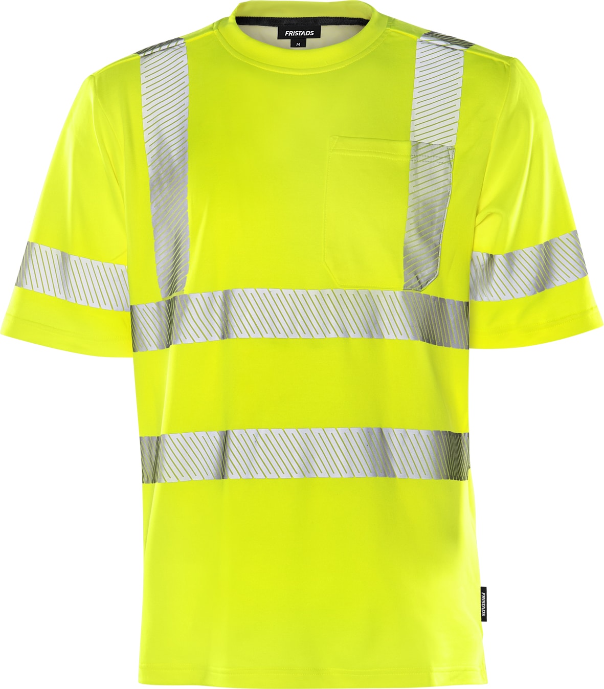 High Vis T-Shirt Kl. 2 7407 THV von Fristads in Warnschutz-Gelb, Vorderansicht High Vis T-Shirt Kl. 2 7407 THV