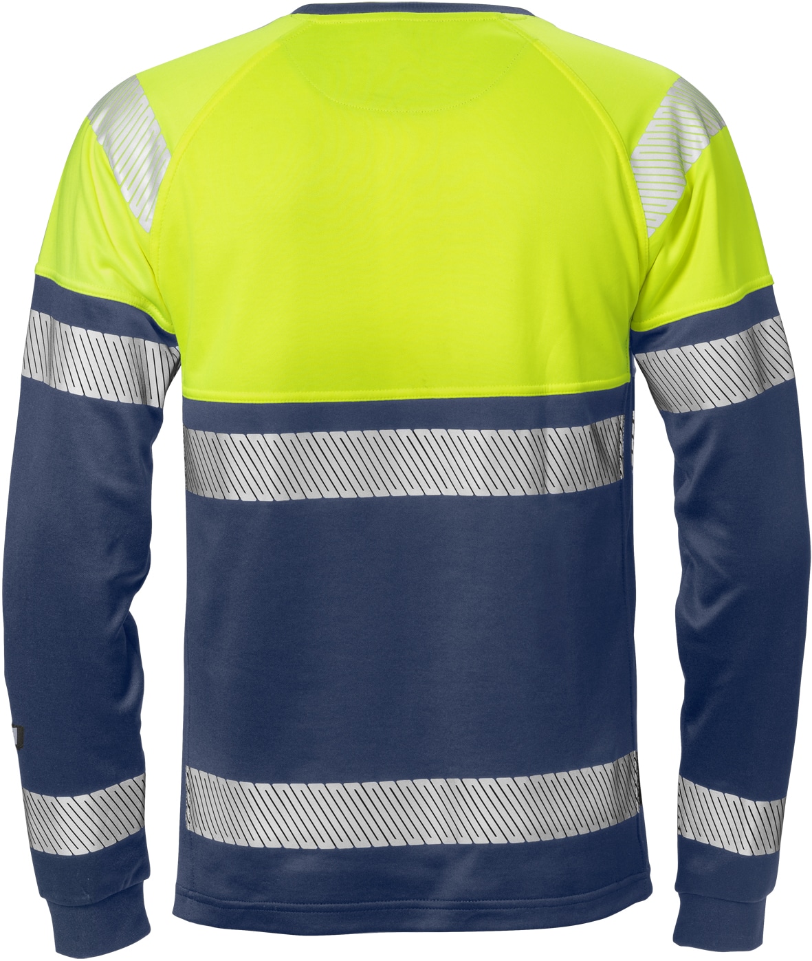 High Vis T-Shirt Langarm Kl. 1 7519 THV High Vis T-Shirt Langarm Kl. 1 7519 THV von Fristads in Warnschutz-Gelb/Marine, Rückansicht