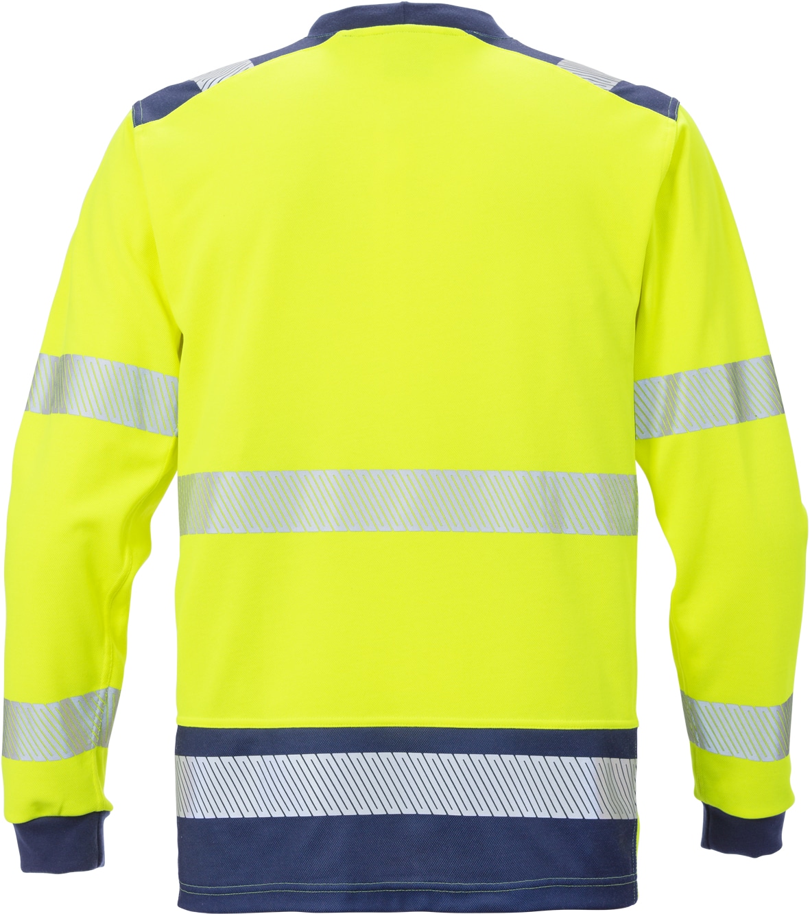 High Vis T-Shirt Langarm Kl. 3 7724 THV High Vis T-Shirt Langarm Kl. 3 7724 THV von Fristads in Warnschutz-Gelb/Marine, Rückansicht