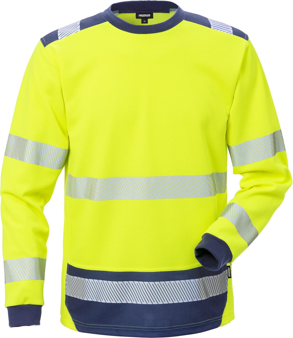 High Vis T-Shirt Langarm Kl. 3 7724 THV von Fristads in Warnschutz-Gelb/Marine, Vorderansicht High Vis T-Shirt Langarm Kl. 3 7724 THV