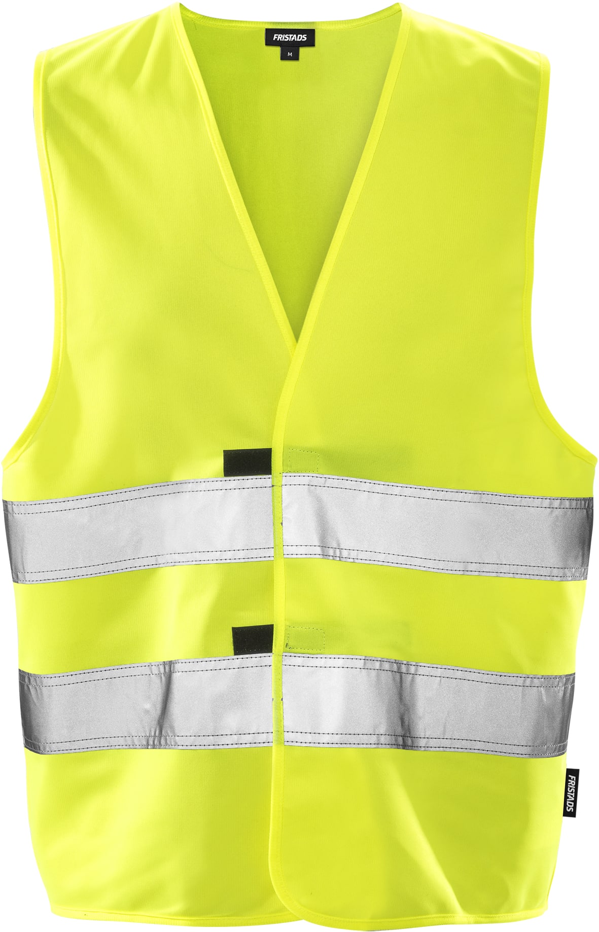 High Vis Weste Kl. 2 501 H von Fristads in Warnschutz-Gelb, Vorderansicht High Vis Weste Kl. 2 501 H