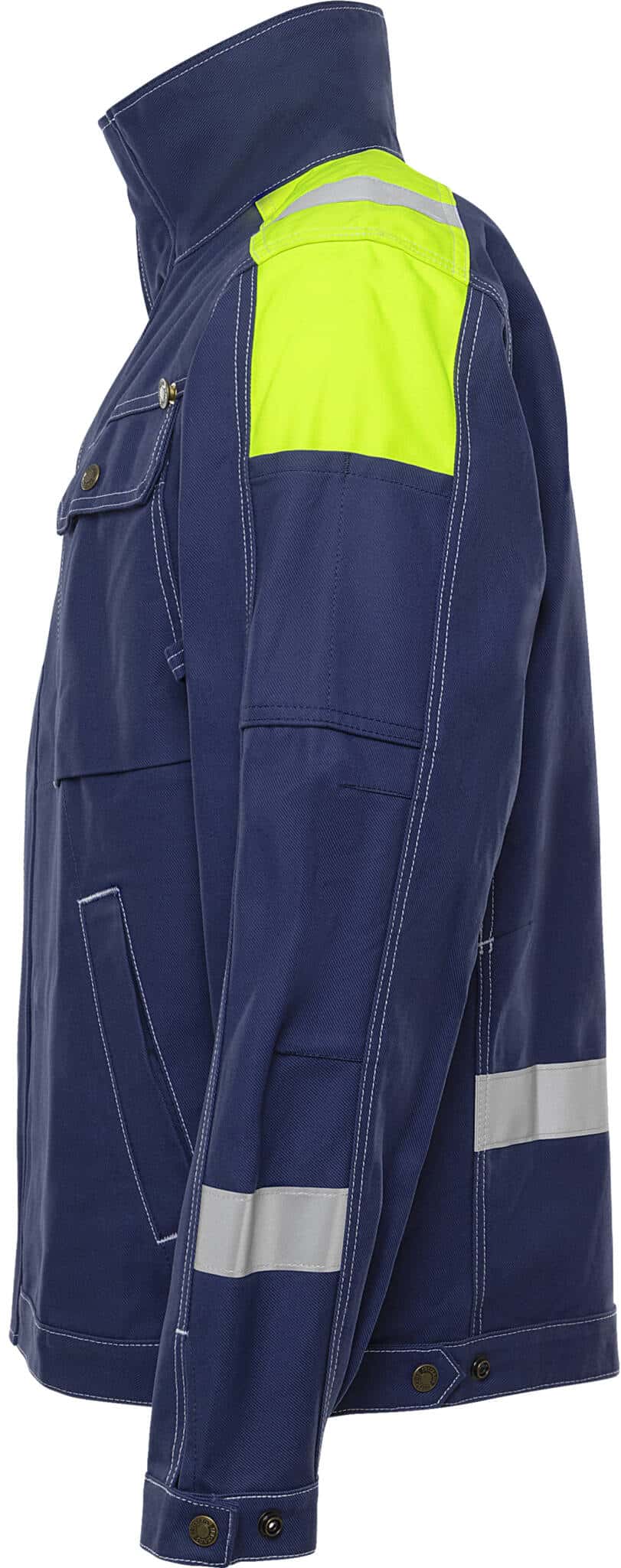 Jacke 447 FAS Jacke 447 FAS von Fristads in Blau, Seitenansicht