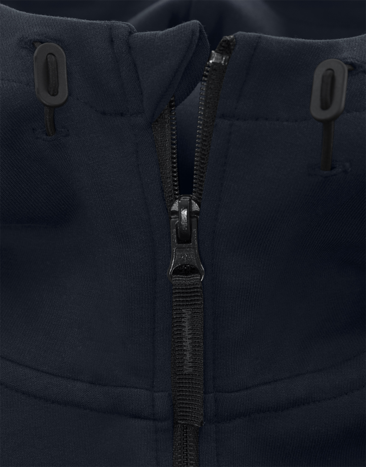 Kapuzen-Sweatjacke 7831 GKI Kapuzen-Sweatjacke 7831 GKI von Fristads, Detail verstellbare Kapuze und Frontreißverschluss