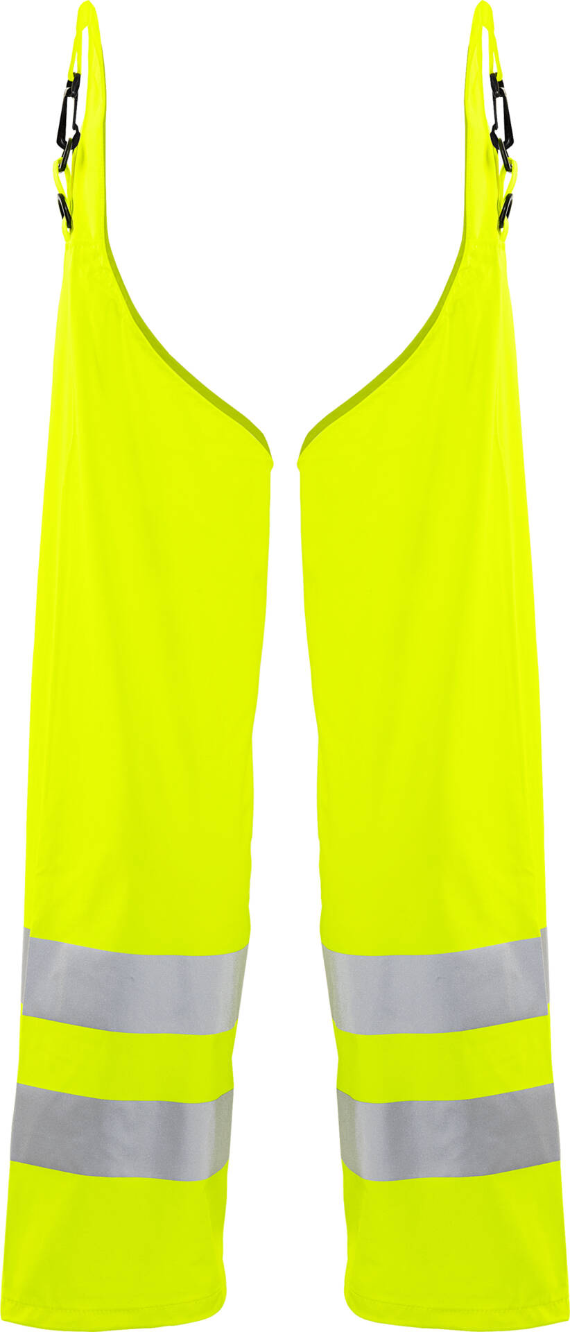 Lyngsoe® High Vis Regen-Überziehhose Kl. 2 von Fristads in Warnschutz-Gelb, Vorderansicht Lyngsoe® High Vis Regen-Überziehhose Kl. 2