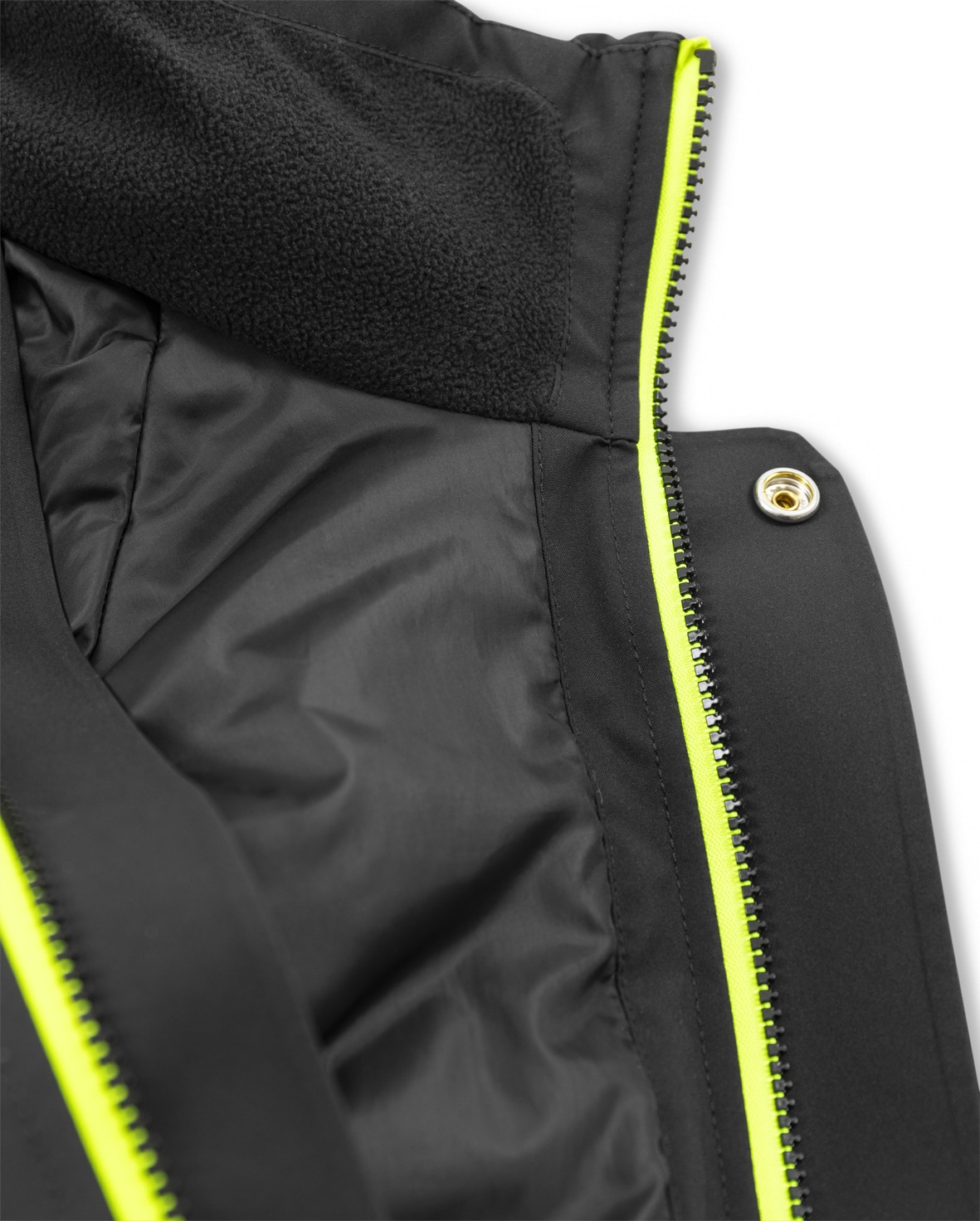 PrimaLoft® Stretch-Winterjacke 4873 GLPS PrimaLoft® Stretch-Winterjacke 4873 GLPS von Fristads, Detail fleecegefütterter Kragen