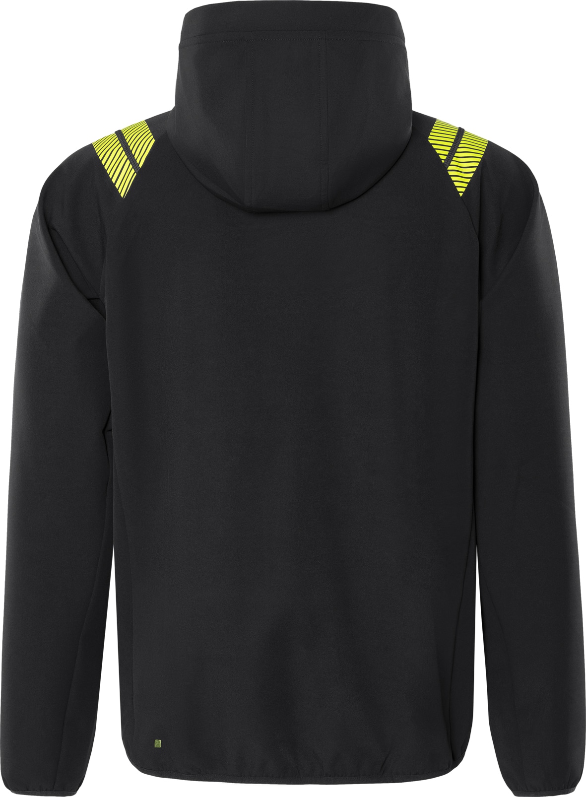 Softshell-Jacke mit Kapuze 7461 GBON Softshell-Jacke mit Kapuze 7461 GBON von Fristads in Schwarz, Rückansicht