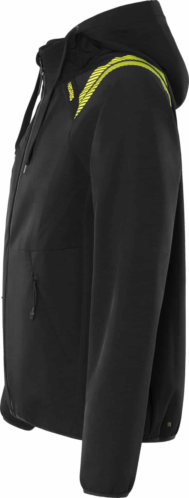 Softshell-Jacke mit Kapuze 7461 GBON Softshell-Jacke mit Kapuze 7461 GBON von Fristads in Schwarz, Seitenansicht