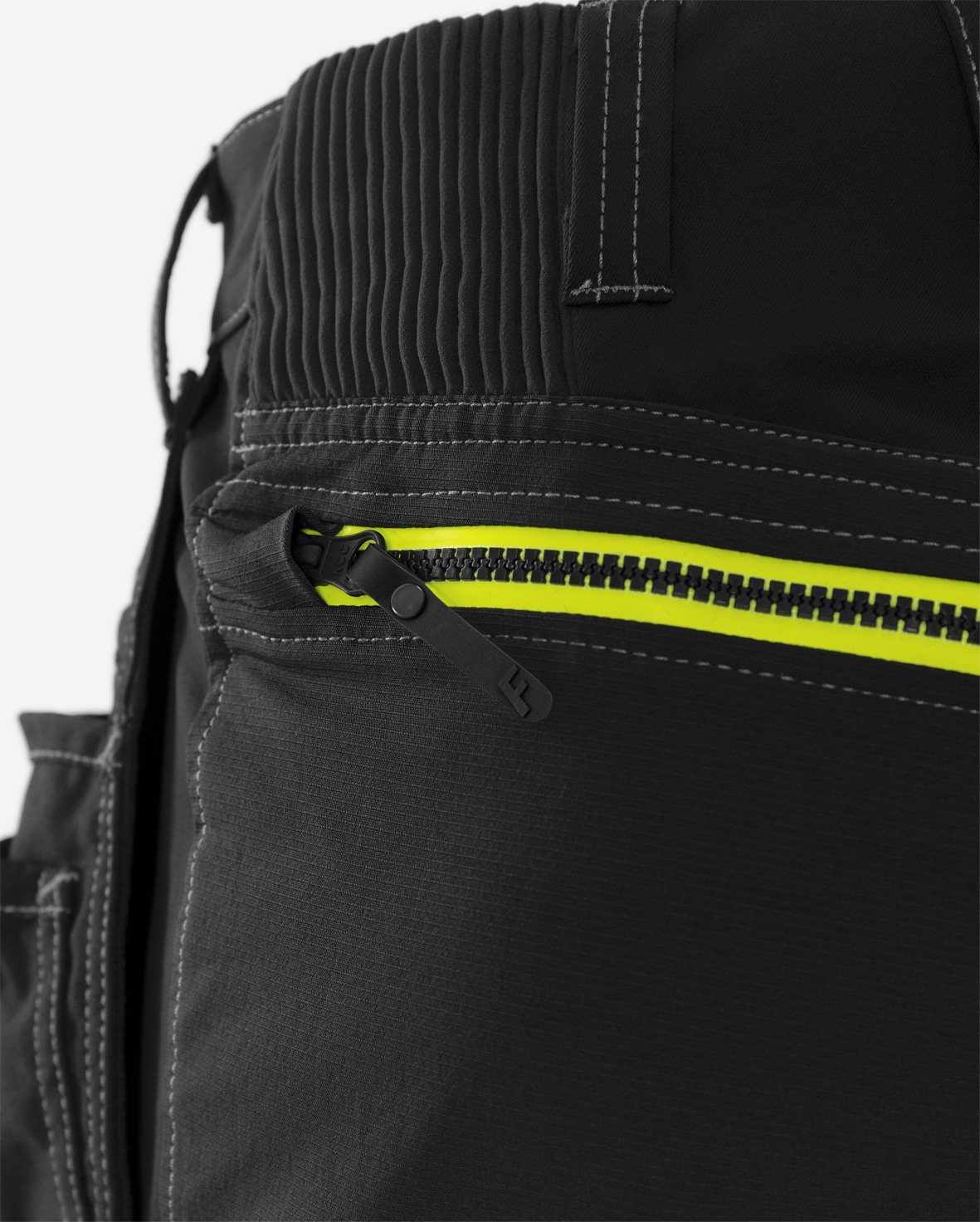 Stretch-Handwerkerhose 2566 GSTP Stretch-Handwerkerhose 2566 GSTP von Fristads, Detail Rippstretch am Bund